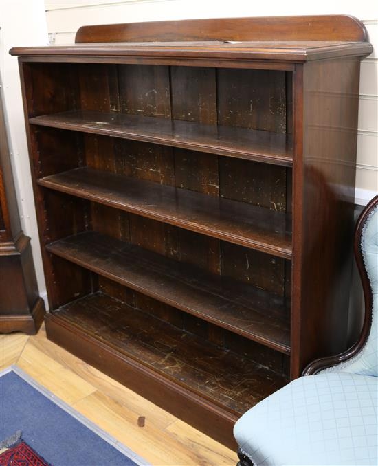 A large mahogany bookcase W.138cm
